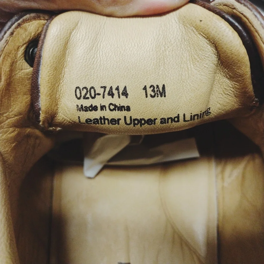Johnston & Murphy Mens 13M Tyndall Brown Leather Cap Toe‎ Oxford 020-7414 Dress